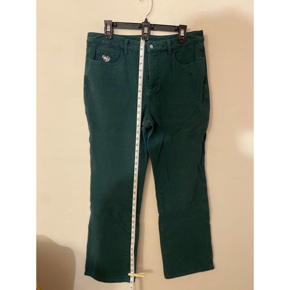 Women’s Quacker Factory Dream Jeannes Size 12 Heart Rhinestones Bling QVC - Picture 10 of 10